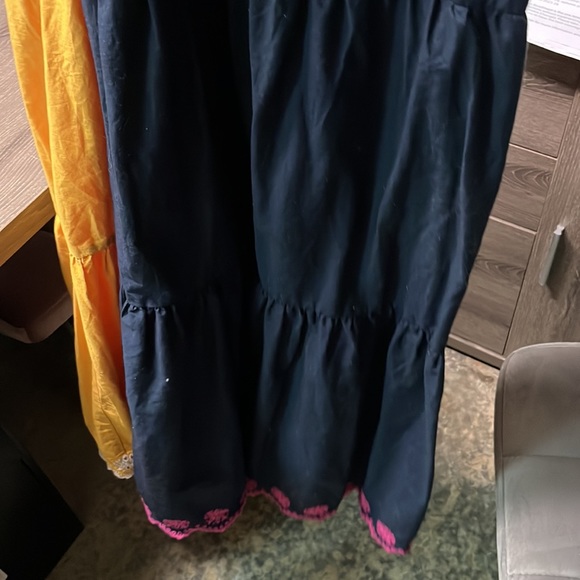 J Crew Embroidered Scalloped Tiered Dress size 4 - Picture 7 of 8